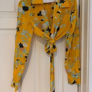 Dvf wrap too floral size 4